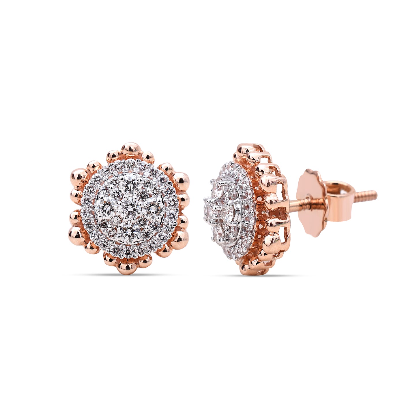 The Coral Diamond Studs