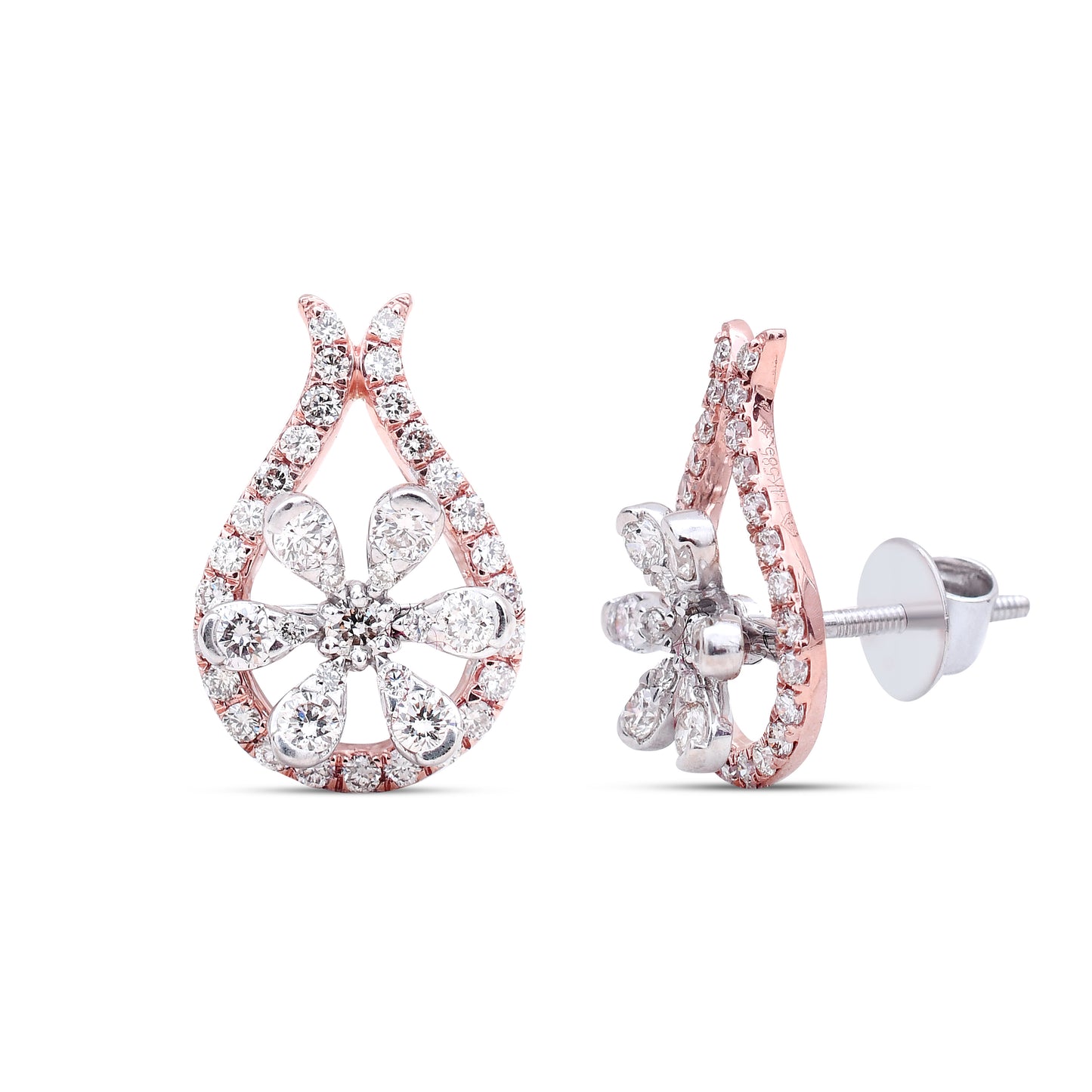The Petal Prism Diamond Studs