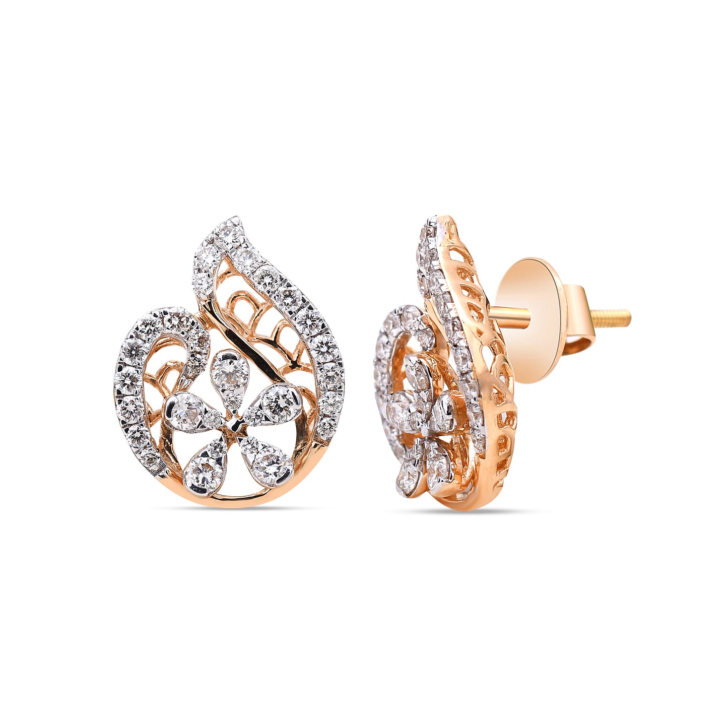 The Paisley Bloom Diamond Studs