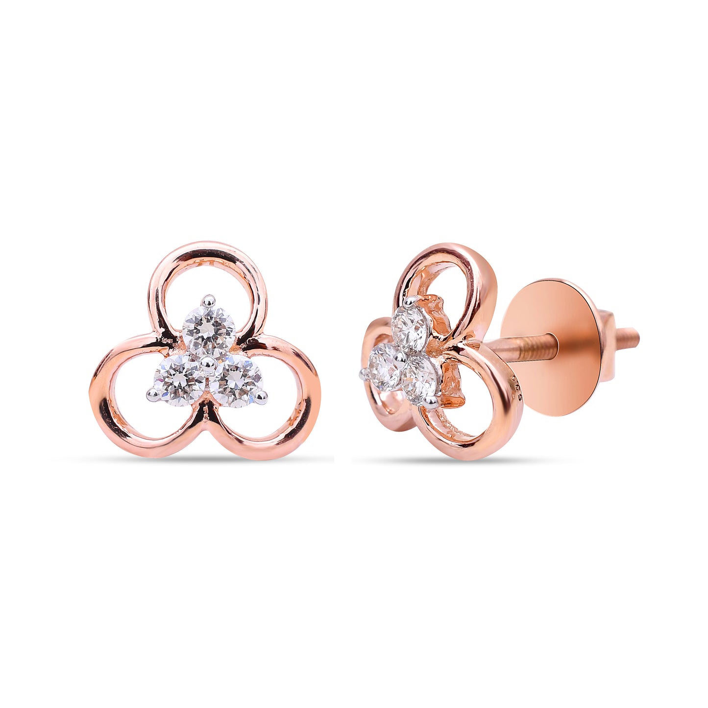 The Dainty Bud Diamond Studs