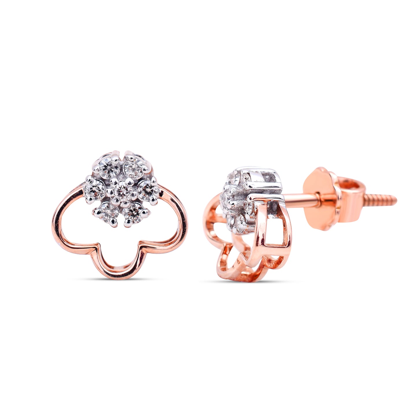 The Clove Petal Diamond Studs