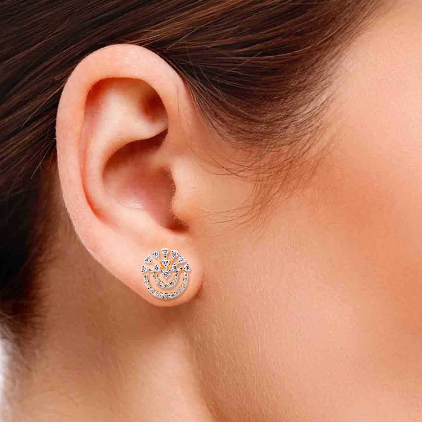 Diamond Studs - The Amber Diamond Studs