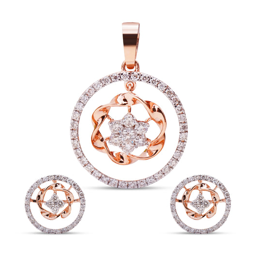 Elegant Audrey Diamond Pendant Set in luxurious design from Sonir.