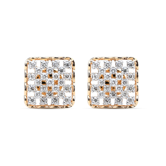 Triune Sparkle Diamond Ring by Sonir - A stunning display of 50 diamonds set in radiant 14K/18K yellow gold, exuding timeless elegance and sophistication.