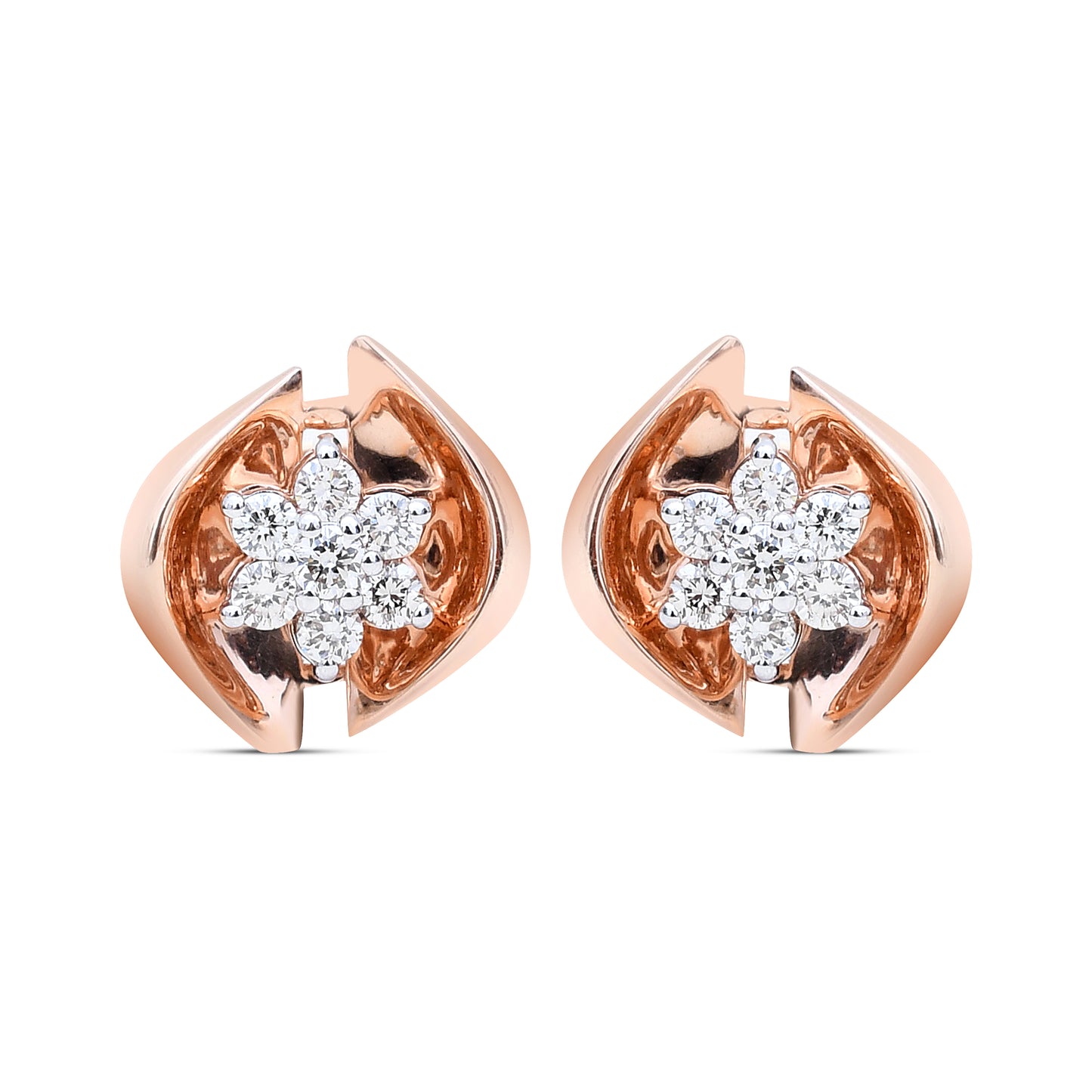 Cassia Diamond Studs - Exquisite elegance and brilliance from Sonir.