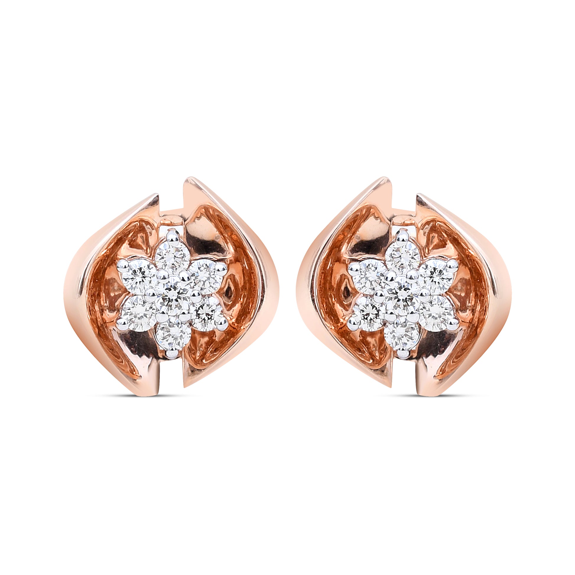 Cassia Diamond Studs - Exquisite elegance and brilliance from Sonir.