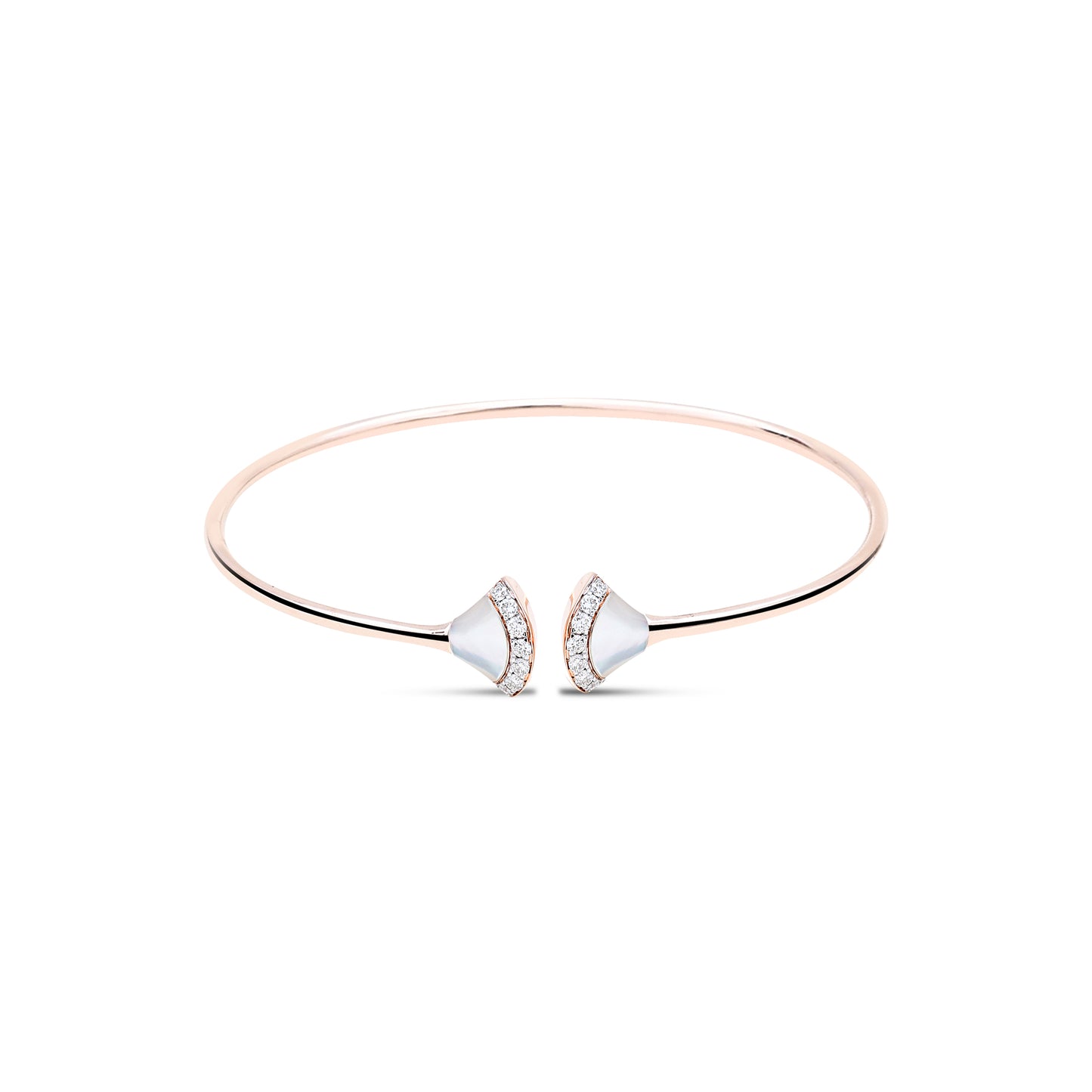 The Alice Diamond Bracelet - Exquisite Rose Gold, Mother of Pearl, and Certified Diamonds from Sonir