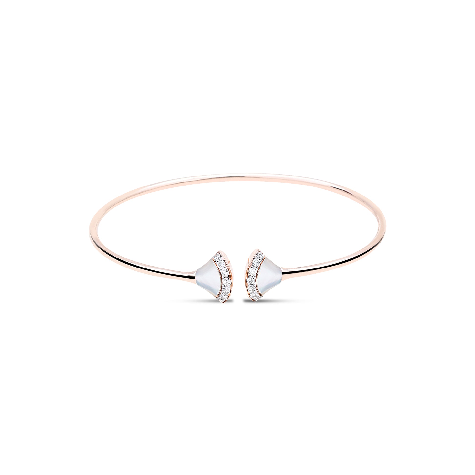 The Alice Diamond Bracelet - Exquisite Rose Gold, Mother of Pearl, and Certified Diamonds from Sonir