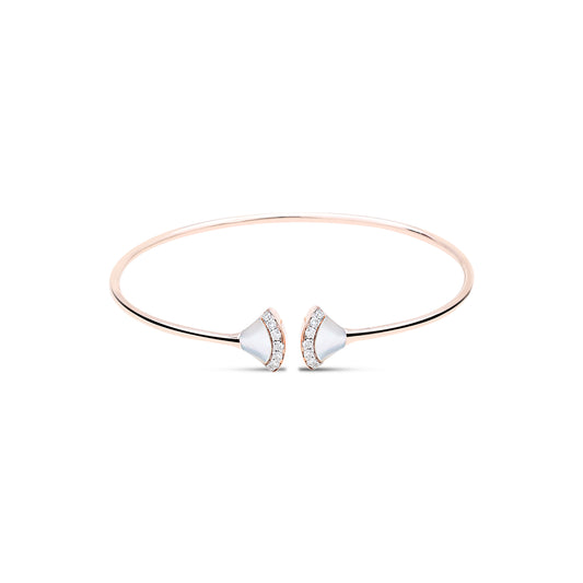 The Alice Diamond Bracelet - Exquisite Rose Gold, Mother of Pearl, and Certified Diamonds from Sonir