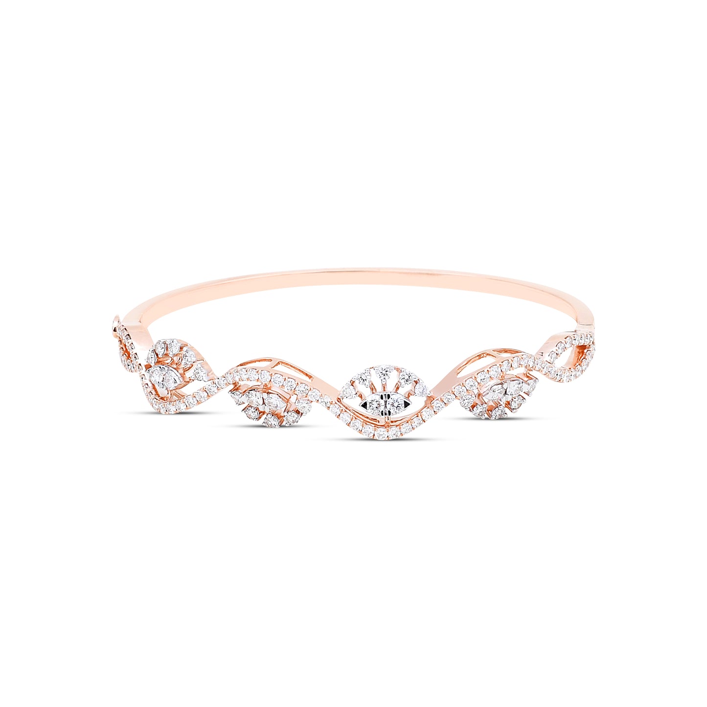 Demure Curves Diamond Bracelet - Graceful elegance from Sonir.