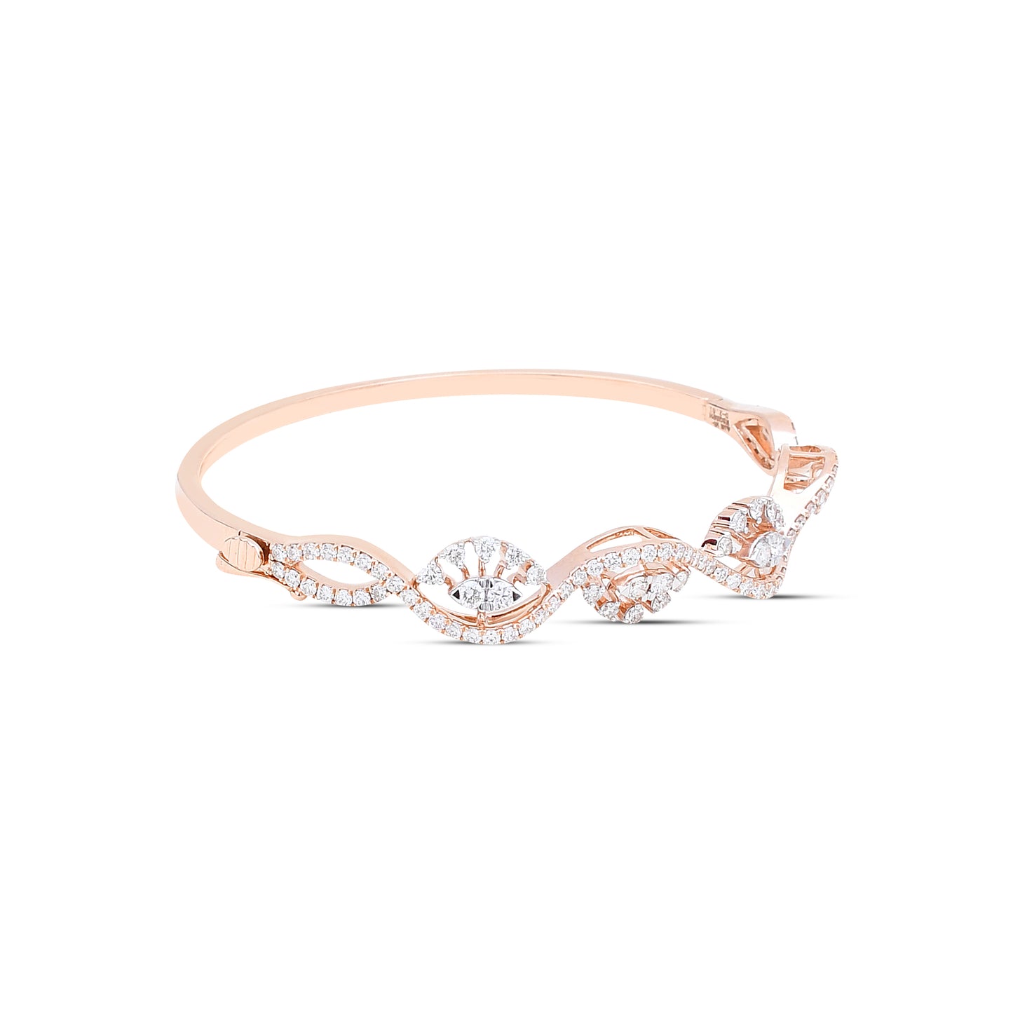 The Demure Curves Diamond Bracelet