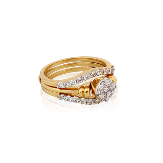 Dual Delight Ring - Exquisite dual beauty from Sonir.