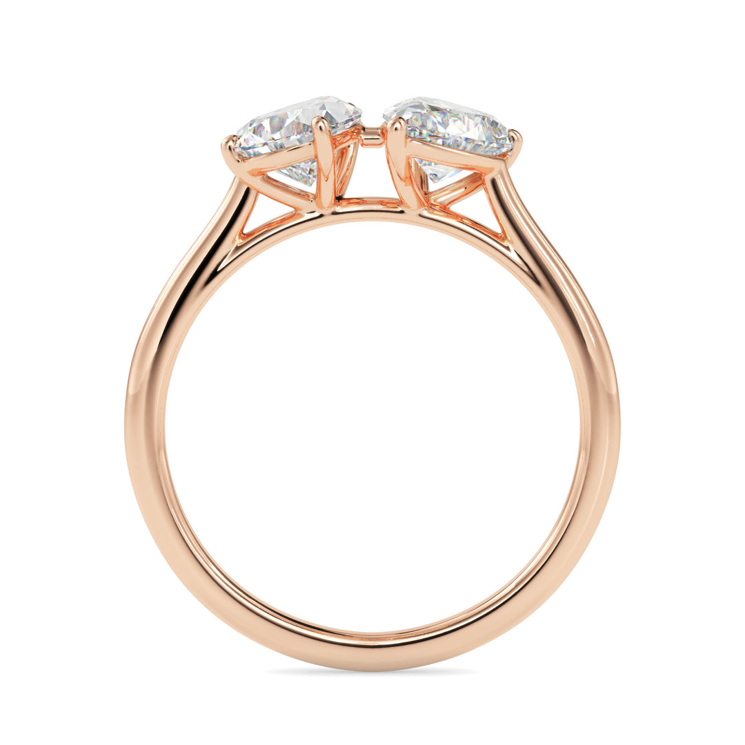 Pear Cut Toi et Moi Diamond Ring
