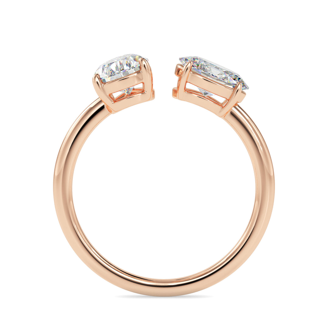 Pear &amp; Oval Toi et Moi Diamond Ring