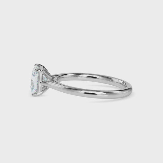 Classic Princess Cut Solitaire Diamond Ring