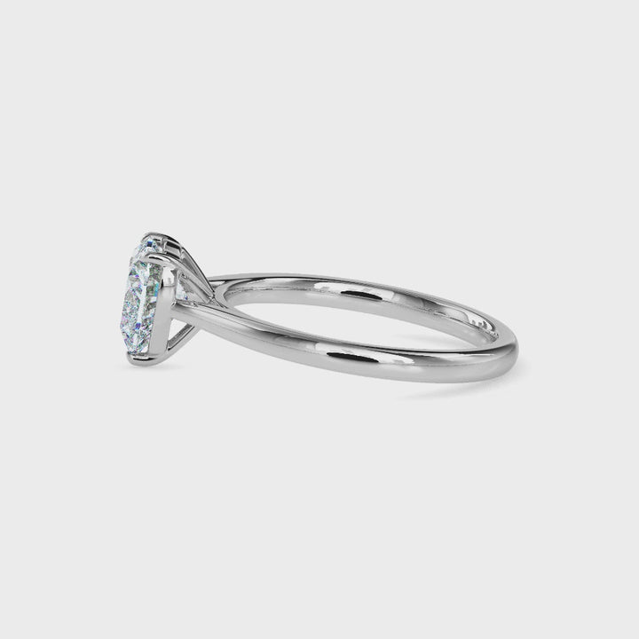 Classic Heart Solitaire Diamond Ring