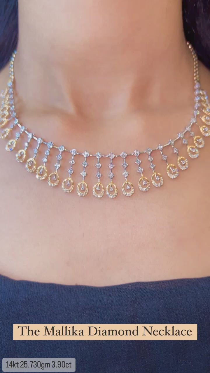 The Mallika Diamond Necklace Set